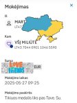 May be an image of map and text that says 'Mokéjimas ર્ઁ MART LT47 Kam MILIUTÉ LT43 7044 0901 1046 5590 EUR Suma OVE FRIENDS Mokéjimo laikas 2025-05-27 09:25 Mokéjimo paskirtis Tikiuos medalis liks pas Tave. Su.'