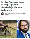 Gali būti 3 žmonės ir tekstas „Povilas Poderskis savo pataréju Aplinkos ministerijoje ¡darbino brakonieriy (4) „Delfi&quot; specialusis korespondentas Tomas Janonis Delfi“ vaizdas