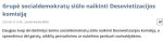 May be an image of text that says 'Grupé socialdemokraty siulo naikinti Desovietizacijos komisiją 2025-06-13 19:06 Jüratè Skêryté (BNS) Daugiau kaip dvi dešimtys Seimo socialdemokraty siulo naikinti Desovietizacijos komisiją, o o sprendimus dél gatviy, aikščiy pervadinimo ar nukélimo perduoti savivaldybéms. A+'