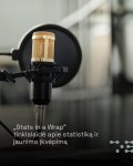 Gali būti tekstas „T Stats in a Wrap&quot; tinklalaidéapiestatistikąi tinklalaide apie statistikąi ir jaunimo ikvépimą“ vaizdas