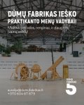 Gali būti 2 žmonės ir tekstas „DÜMỤ FABRIKAS IEŠKO PRAKTIKANTO MENY VADYBAI! Muzika, parodos, renginiai, ir daug kitu ¡vairiy veikly! 서나 aurelija@dumufabrikas.it +370 +37060467679 604 67 679 DÜMU FABRIKAS 5“ vaizdas