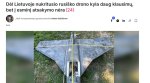 May be an image of ‎1 person, aircraft and ‎text that says '‎Del Lietuvoje nukritusio rusiško drono kyla daug klausimy, bet i esminj atsakymo néra (24) Delfi Delfi&quot; korespondentas gynybos temomis Vaidas Saldžiünas in ى‎'‎‎