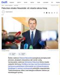 Gali būti 2 žmonės ir tekstas „Delfi Naujienos Delfi Delfi τν Dienos naujienos Verslas Lietuvoje Sportas Veidai Laisvalaikis RU Augusté Lyberyté Projektai Paluckas atsako Nausédai: aš visada sakau tiesą ELTA 2025.07.15 12:44 in 금 Tats ብጣር PA A ብፎረን ISEIA 13T Gintautas Paluckas Delfi 15 Pranešk klaidą TT tekstą Padidink FOTO: ANDRIUS UFARTAS|ELTA Šalies vadovui Gitanui Nausédai paraginus premjerą büti atviram, atsakant klausimus dél verslo ryšiy, Vyriausybés vadovas Gintautas Paluckas tikina visada sakantis tik tiesą. Politikas kartoja, kad žurnalistiniuose tyrimuose pateikiama informacija yra interpretuojama klaidingai ir remiasi vertinamojo pobùdžio argumentais. Todél premjeras viliasi, kad daugiau aiškumo atsiras po teisésaugos tyrimy.“ vaizdas