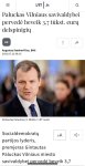 Gali būti 2 žmonės ir tekstas „LRT It Paluckas Vilniaus savivaldybei pervede beveik 3,7 tükst. eury delspinigiy AS Augustas Stankevičius, BNS 2025.07.22 09:15 Gintautas aluckas E. Blažio GintautasPaluckaslE.Blazio/LRTnuotr. LRT nuotr. A Socialdemokraty partijos lyderis, premjeras Gintautas Paluckas Vilniaus miesto savivaldybei_pervedé pervede beveik 3,7“ vaizdas