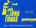 Gali būti tekstas „1499 (10 Eur) 1482 (5 Eur) LAIMIIŚTVERMINGIAUSI DRONA TONAS 1 1mln. Eur dronams Ukrainai 07.14 JAU 09.14 KETVIRTIS MILIJONO!“ vaizdas