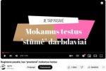 May be a graphic of slow loris and text that says 'i JIE TAIP PASAKÉ Mokamus testus &quot;stüme&quot; darbdaviai 0:02/4:44 0:02 4:44 Ruginiene pasaké, kas &quot;prastüme&quot; mokamus Ruginensakss testus OpTV 94,5 tükst.... Prisijungti CJ Prenumeruoti 1 tükst. Bendrinti'